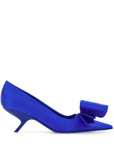 Ferragamo 55mm asymmetric-bow pumps
