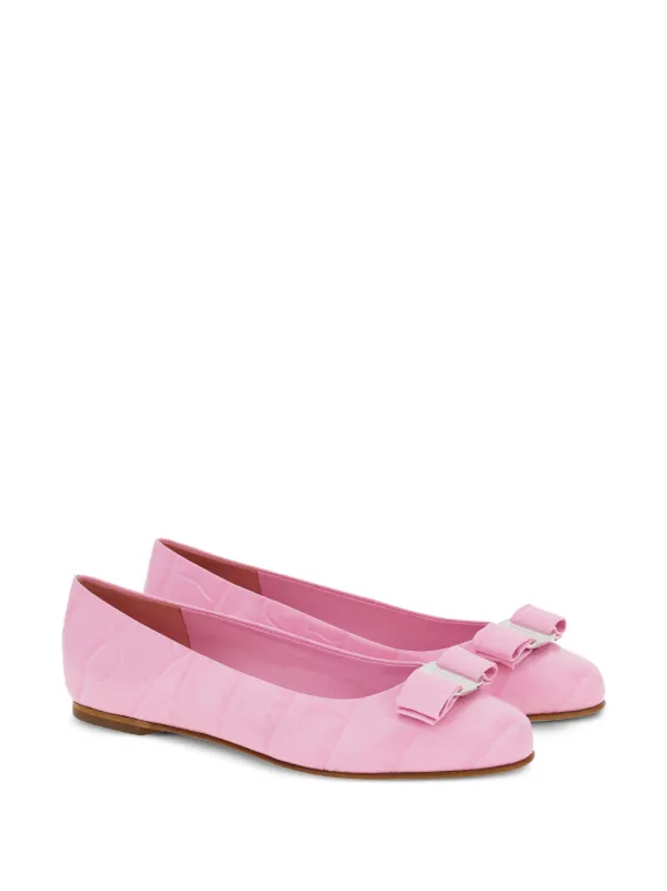 Ferragamo Vara bow detail Ballerina Shoes Farfetch