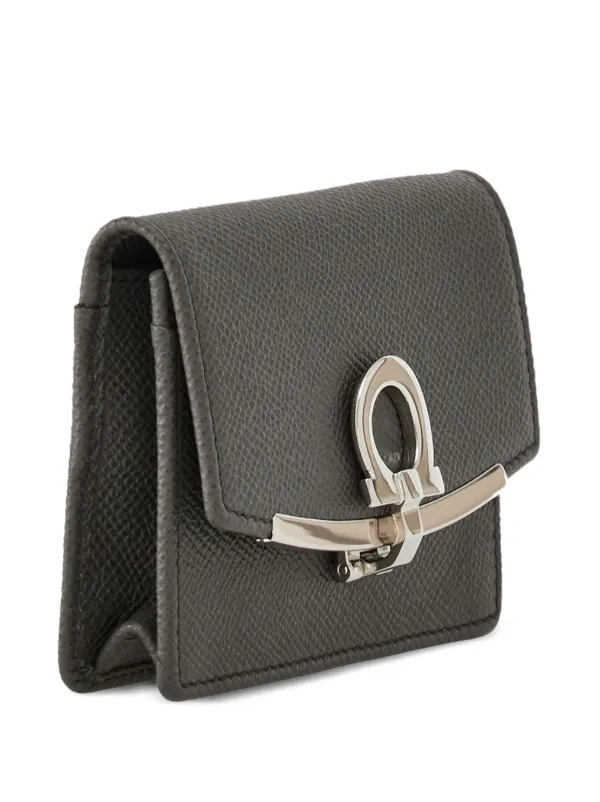 [Salvatore Ferragamo] Gancini カードホルダー 正規品 Amazon.com: Salvatore Ferragamo Black Leather Gancini Card