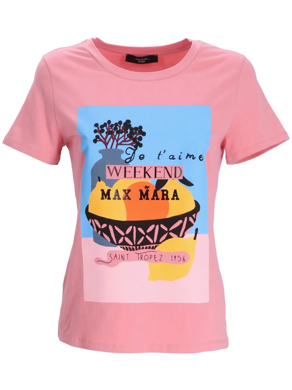 Weekend Max Mara T-shirt met print Roze