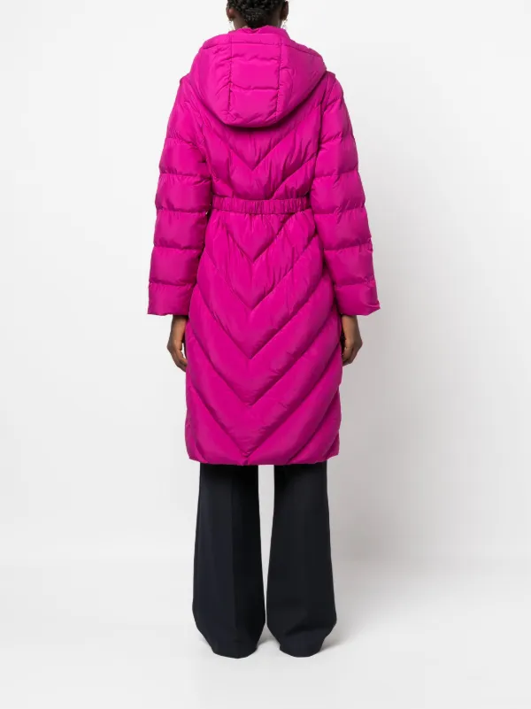 Pink long padded discount coat