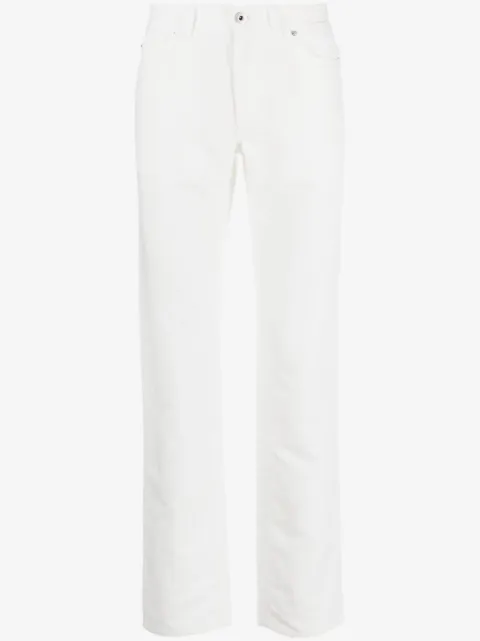 Brioni five-pocket slim-fit trousers