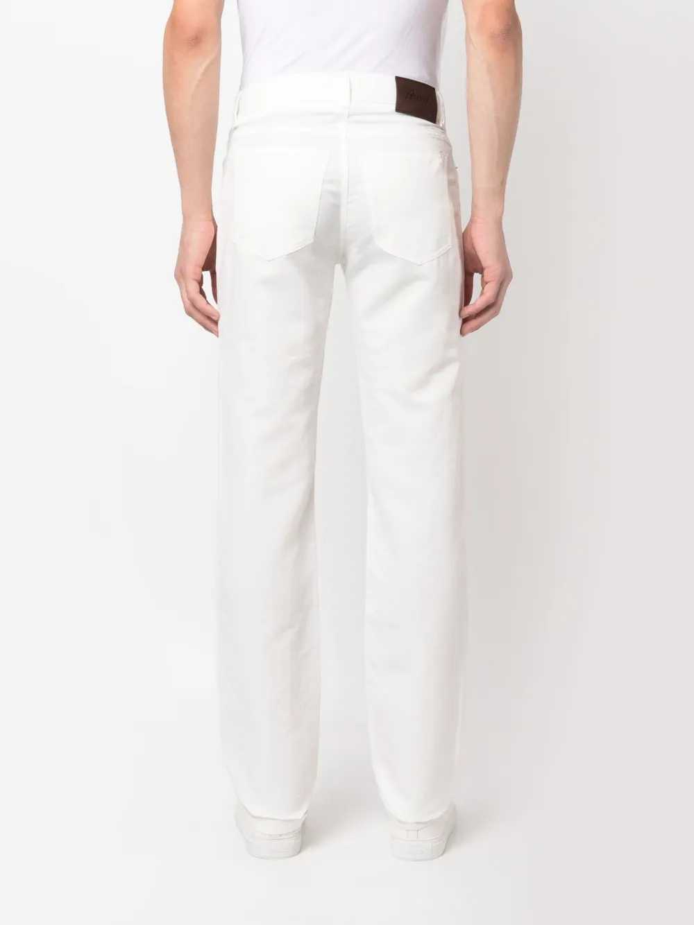 Brioni Slim-fit broek Wit