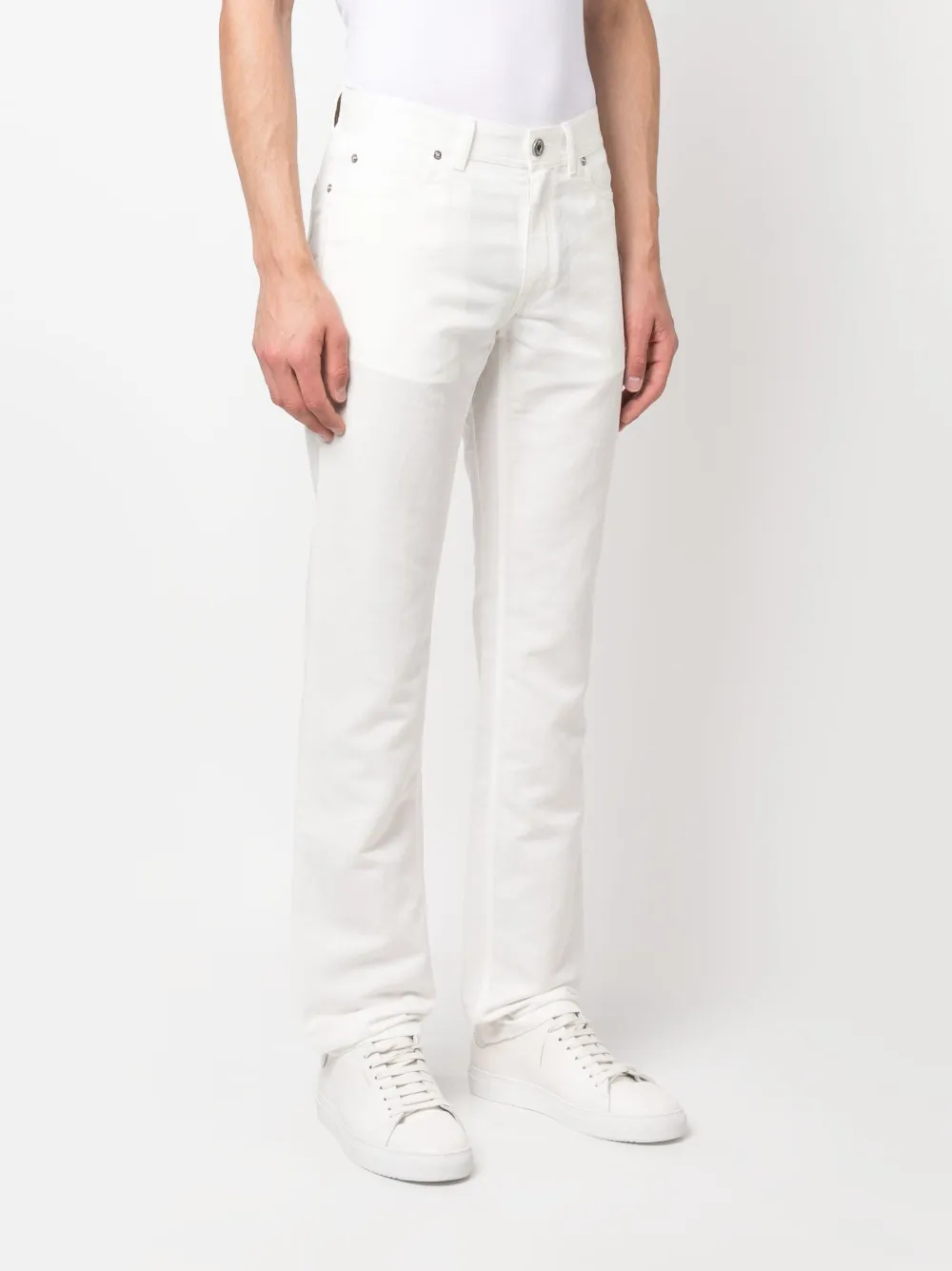 Brioni Slim-fit broek Wit
