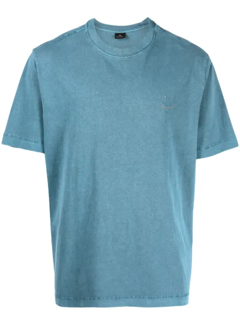 PS Paul Smith logo-embroidered cotton T-shirt