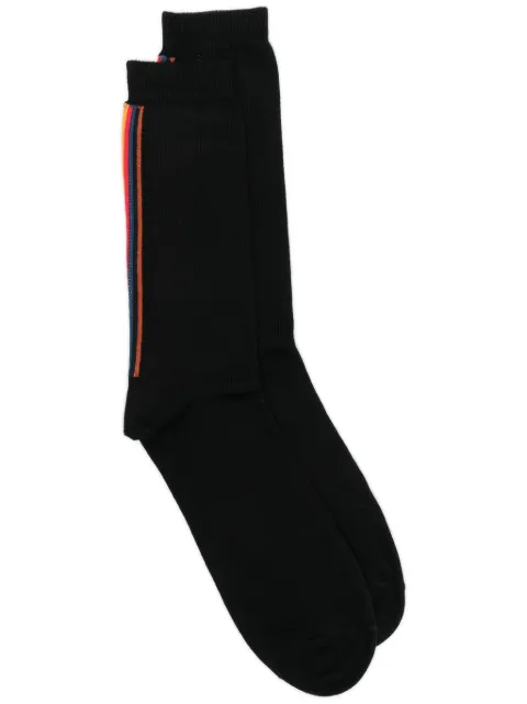 Paul Smith stripe-detailing cotton socks 