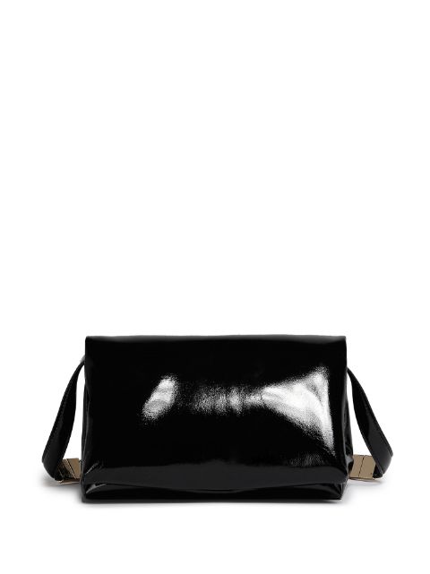 Marni small Prisma patent-leather shoulder bag Women