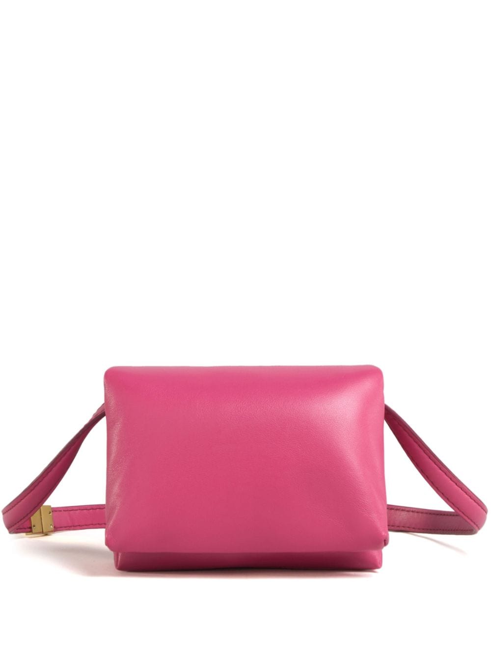 Marni Mini Leather Pochette In Pink