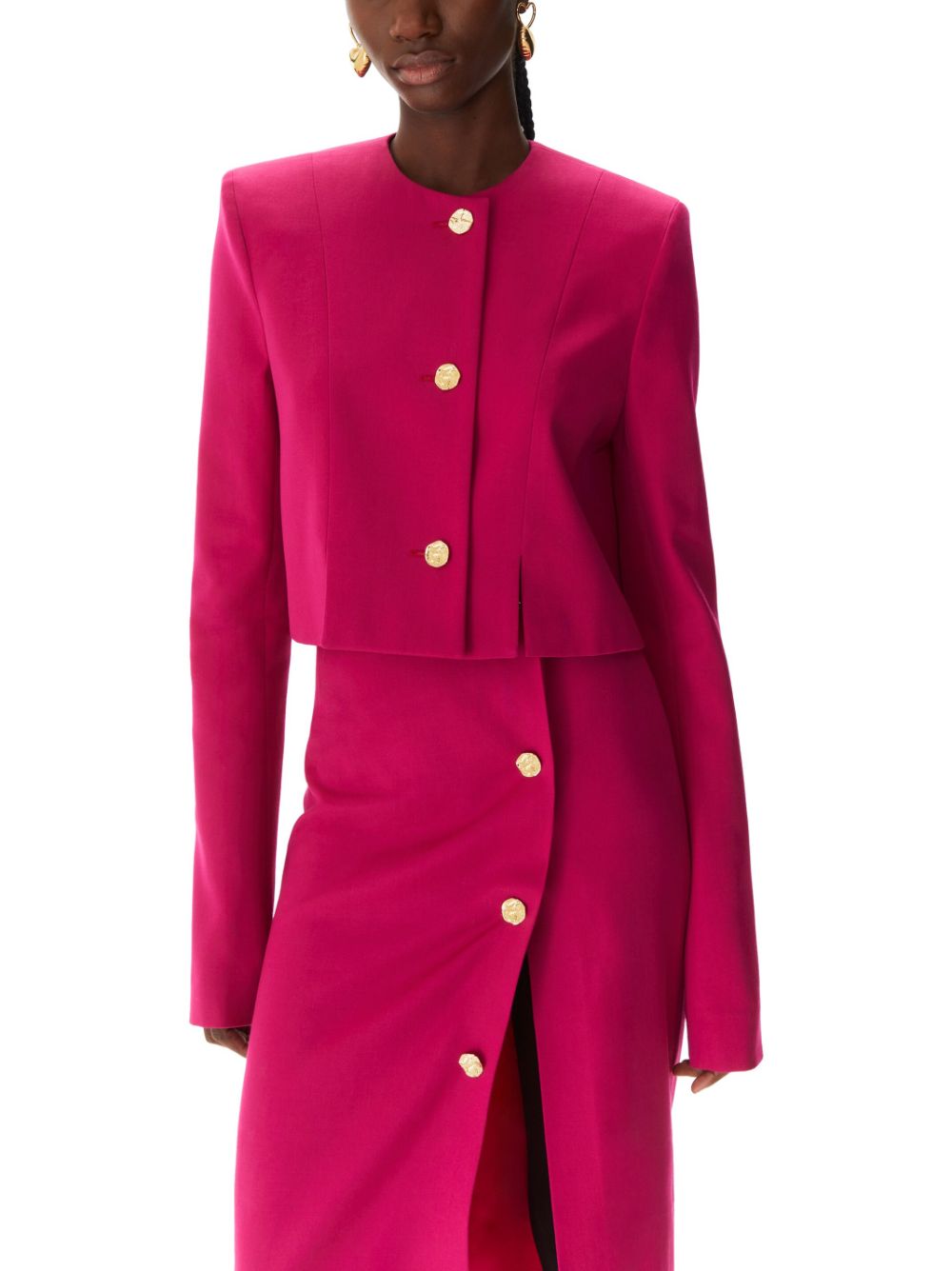 Nina Ricci long-sleeve cropped wool jacket Women