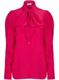 Nina Ricci tie-neck silk blouse - Pink