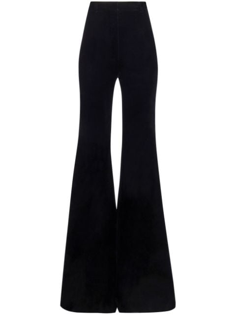 Nina Ricci high-waisted flared velvet trousers