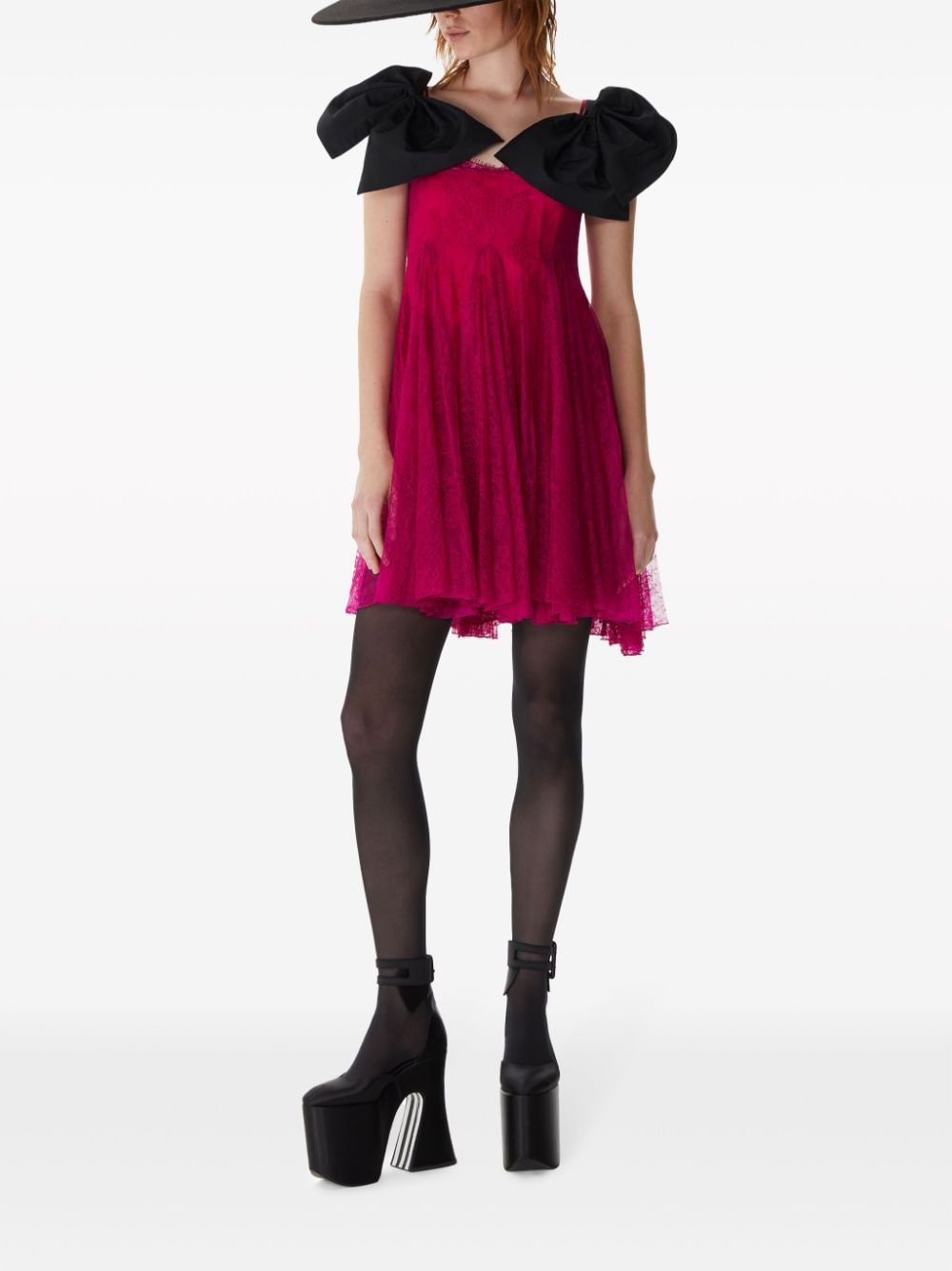 Nina Ricci Mini-jurk met strikdetail Roze