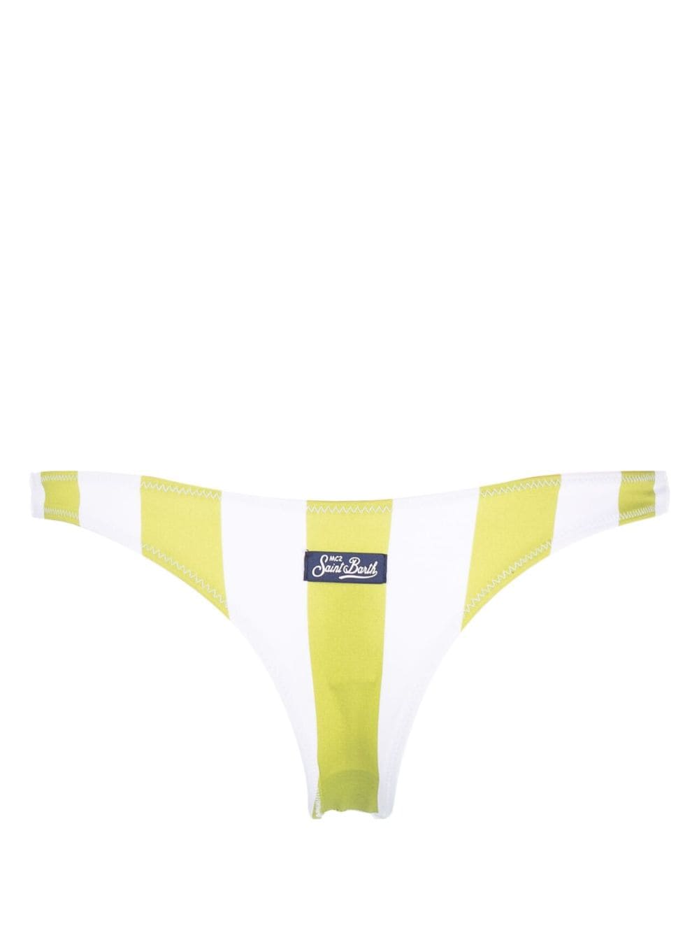 MC2 Saint Barth Naomi striped bikini bottom - Groen