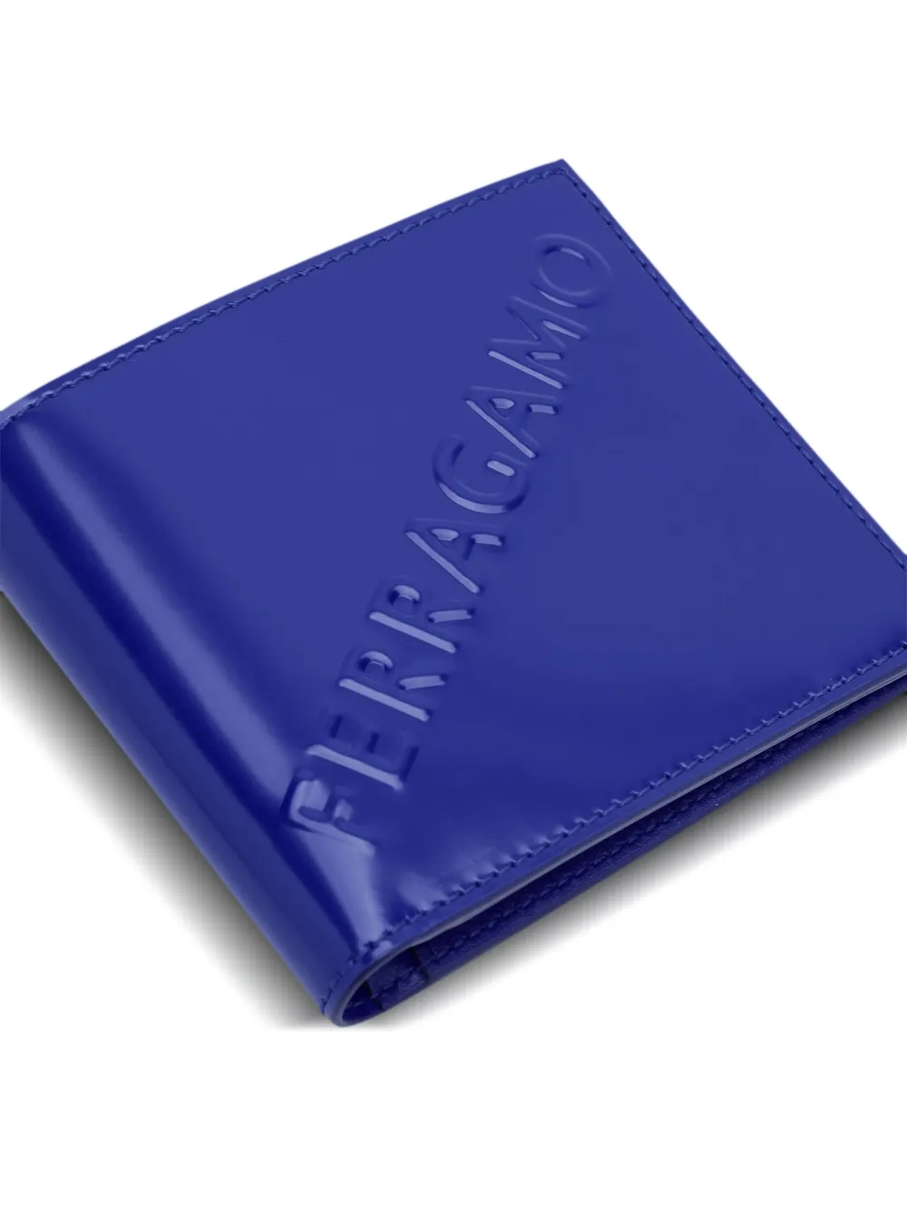 Ferragamo Portemonnee met logo-reliëf Blauw