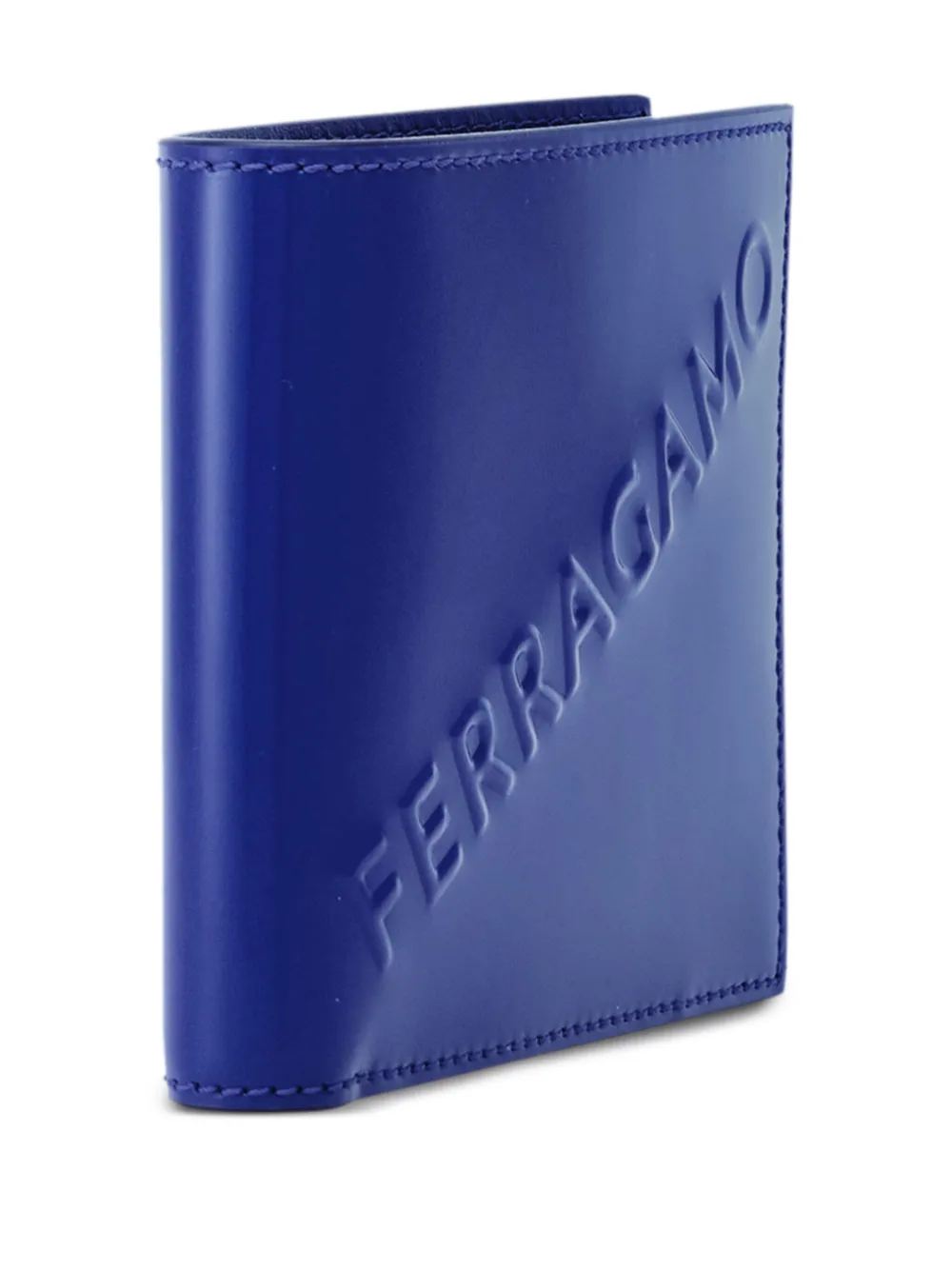 Ferragamo Portemonnee met logo-reliëf Blauw