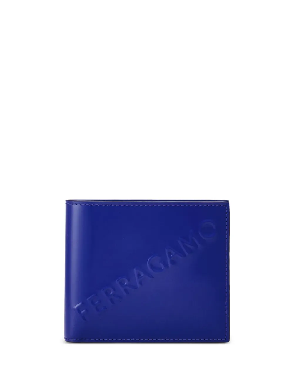 Ferragamo logo-embossed leather wallet | Blue | Image 1