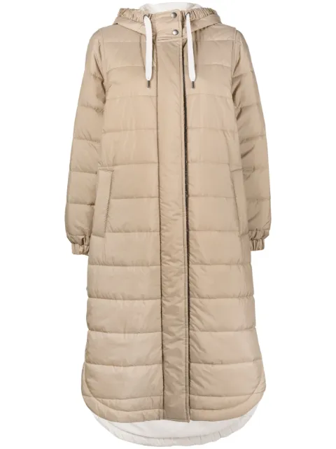 Brunello Cucinelli Monili-embellished quilted coat