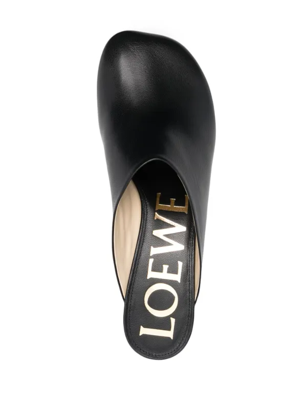 LOEWE 45mm toy-heel Leather Mules | Black | FARFETCH
