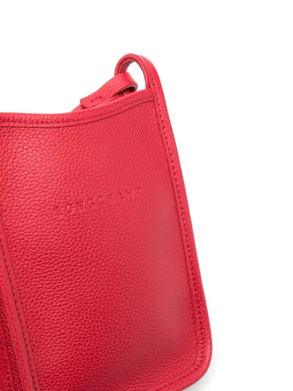 Longchamp red leather online bag