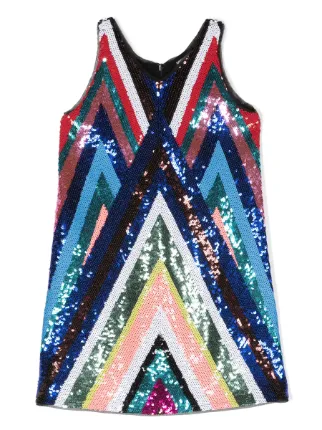 DSQUARED2 KIDS sequin-embellished Sleeveless Dress | Blue