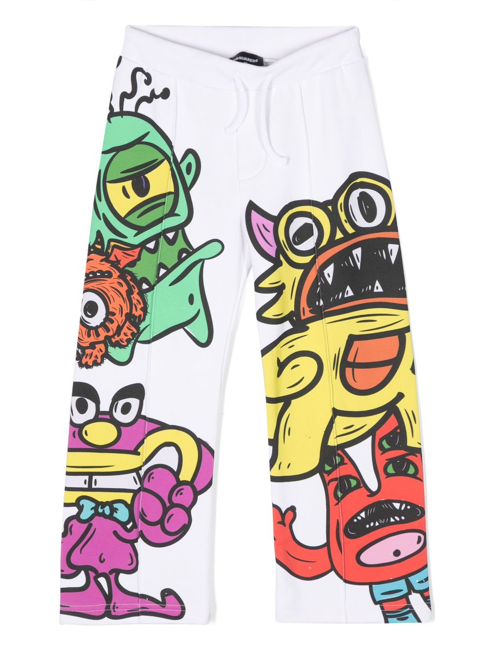 DSQUARED2 KIDS cartoon-print track pants - White