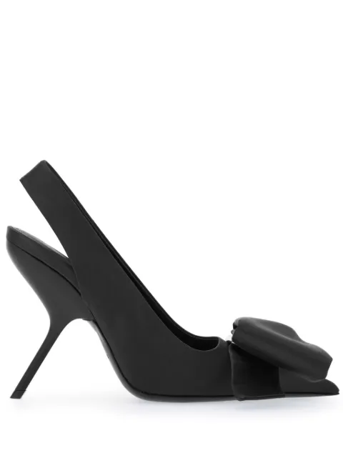 Ferragamo 105mm bow slingback pumps