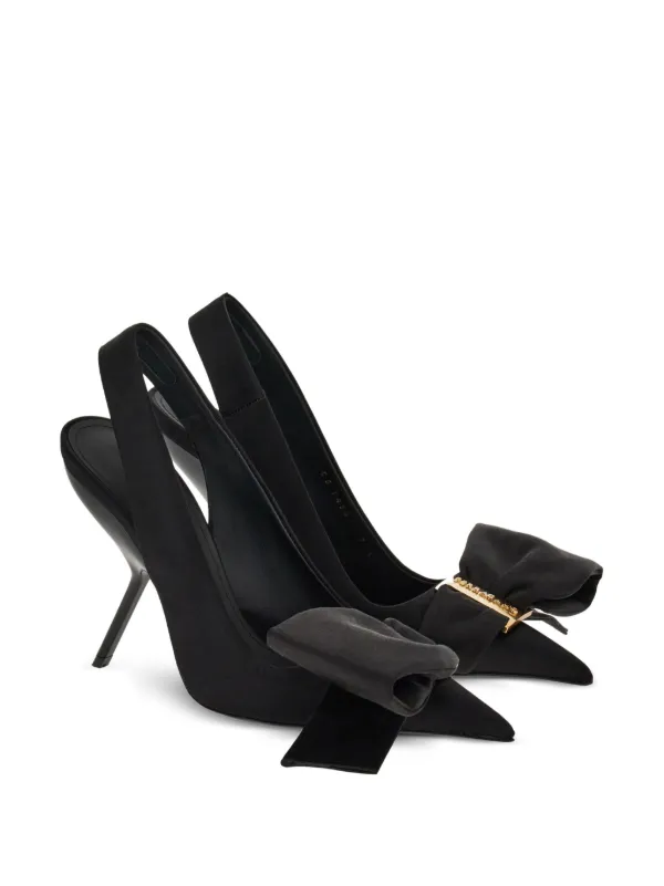 フェラガモ 美品 ブラック スリングバッグ パンプス Ferragamo スリングバック パンプス | ブラック | FARFETCH JP