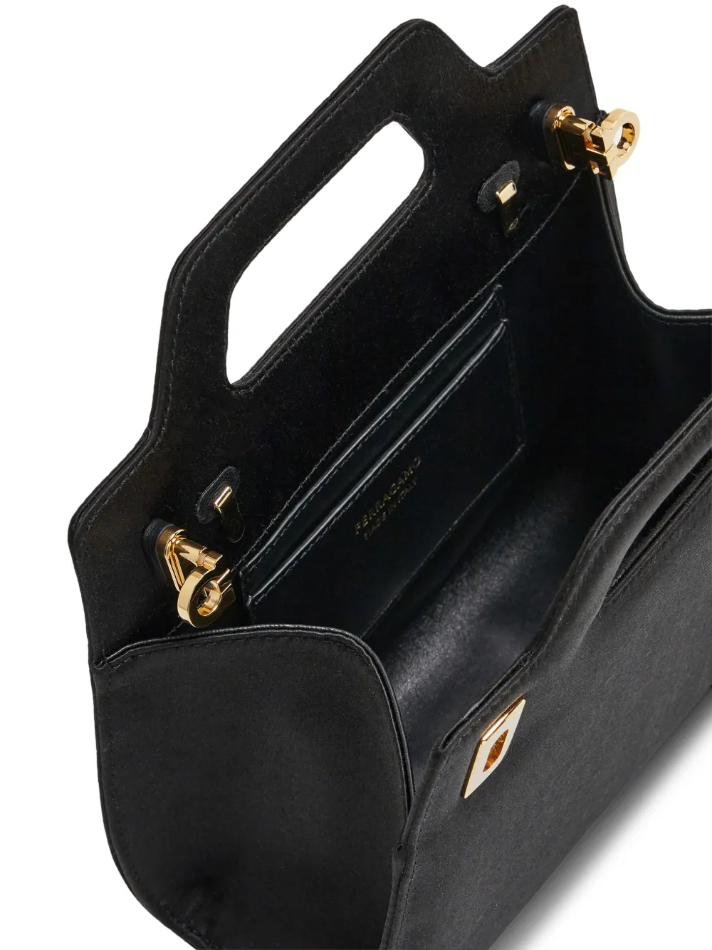 Ferragamo Wanda Gancini-buckle Mini Bag In Black