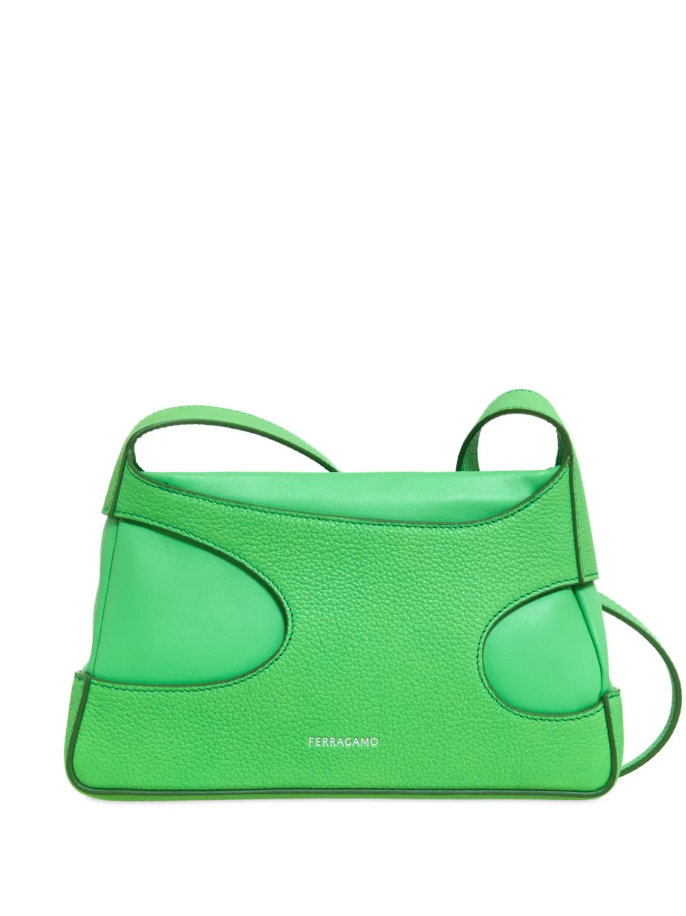 Ferragamo cut-out leather mini bag - Green