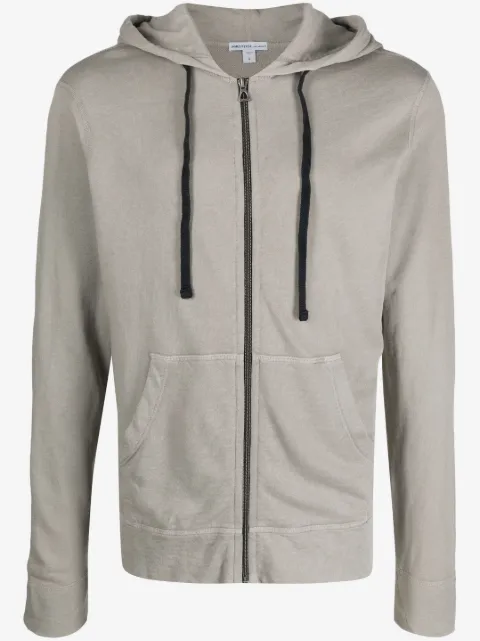 James Perse Supima-cotton zip-up hoodie