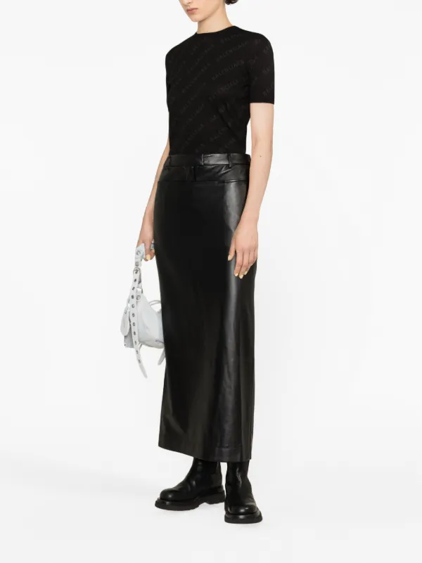 スカート BALENCIAGA Women Mini Skirts 814357TBP011000 Black Women's Hourglass Mini Skirt in Black | Balenciaga US