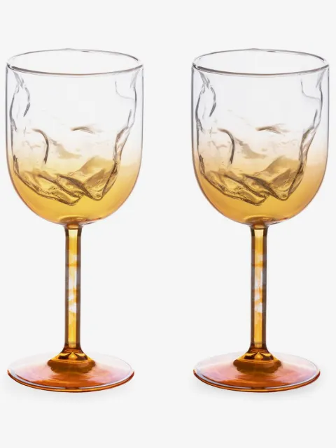 Seletti Meteorite set-of-two wine glasses