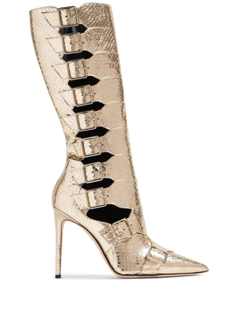Paris Texas Bota com efeito pele de cobra