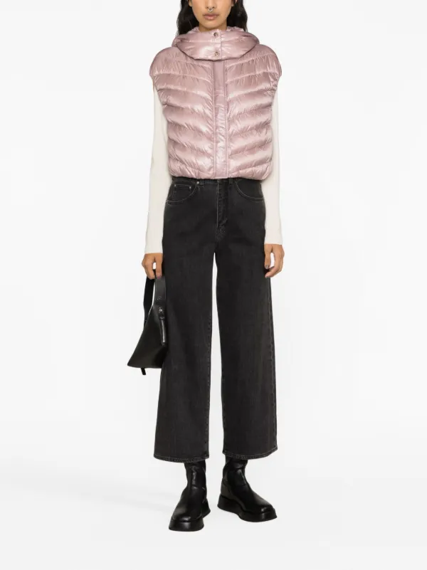 Herno クロップド ダウンベスト | パープル | FARFETCH JP