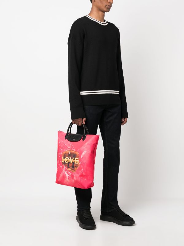 Longchamp x ToiletPaper Recycled Polyester Tote Bag - Farfetch