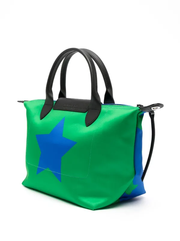 Longchamp star best sale print bag