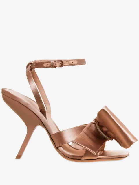 Ferragamo sandales à nœud asymétrique 105 mm