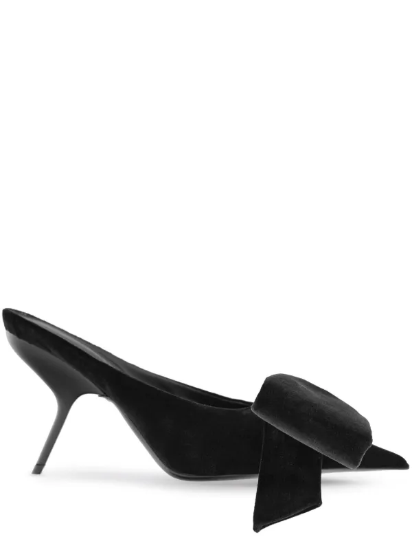 Ferragamo リボン ミュール | ブラック | FARFETCH JP