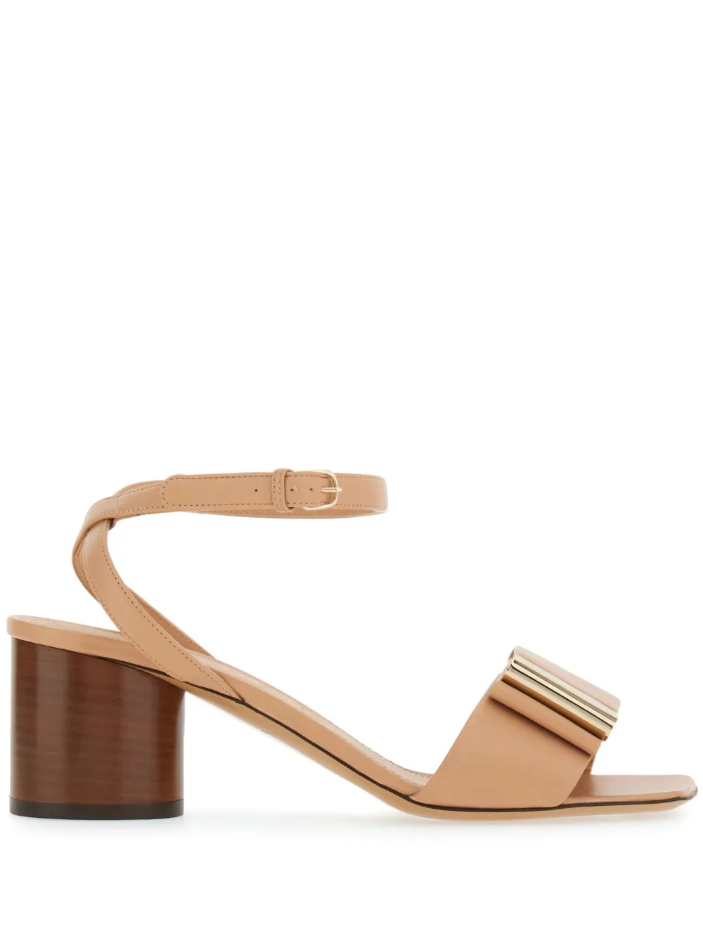 Ferragamo Sandalen met strikdetail Beige