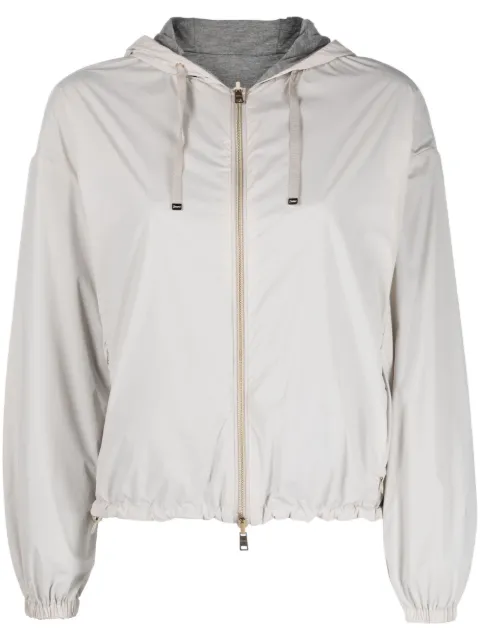 Herno reversible hooded lightweight jacket