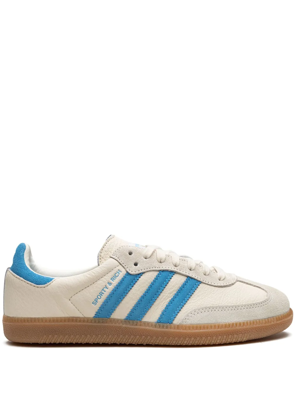 Adidas x Sporty & Rich Samba Cream/Blue Sneakers - Farfetch