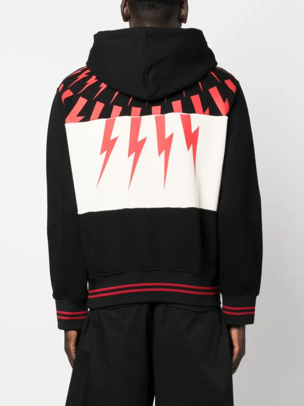 Neil Barrett logo-print long-sleeve Hoodie - Farfetch