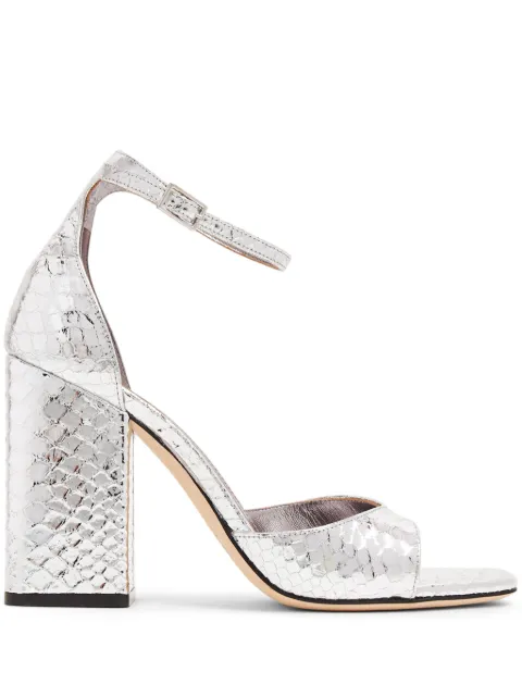Paris Texas Fiona metallic-finish sandals