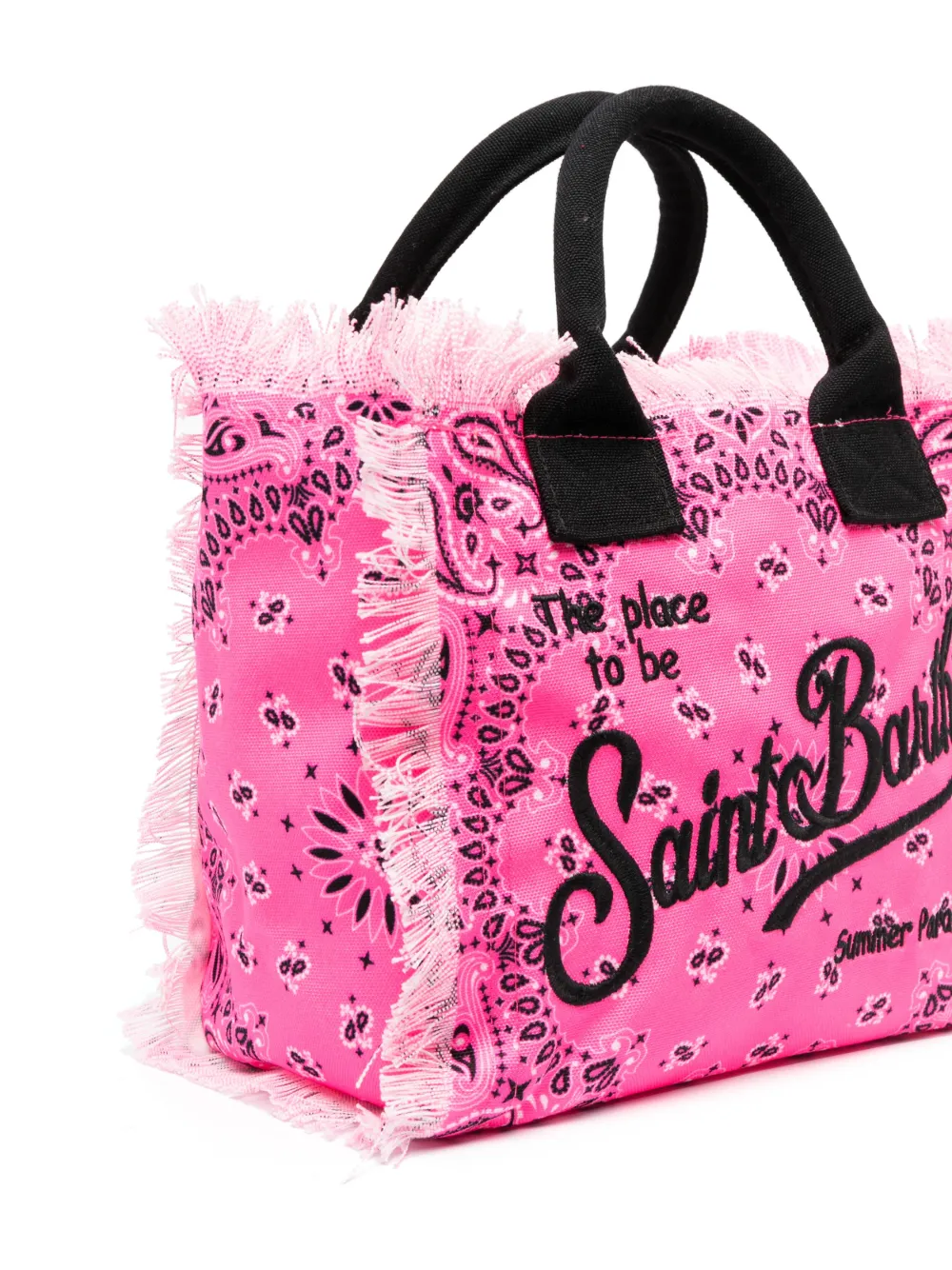 MC2 Saint Barth Kids Canvas strandtas - Roze
