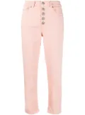 DONDUP cropped dyed tapered jeans - Pink