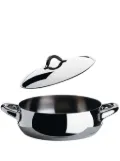 Alessi low stainless steel casserole pot (28cm) - Silver