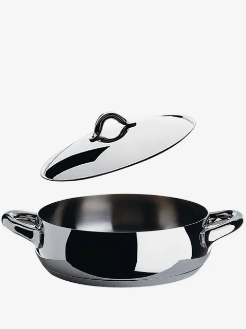 Alessi low stainless steel casserole pot (28cm)