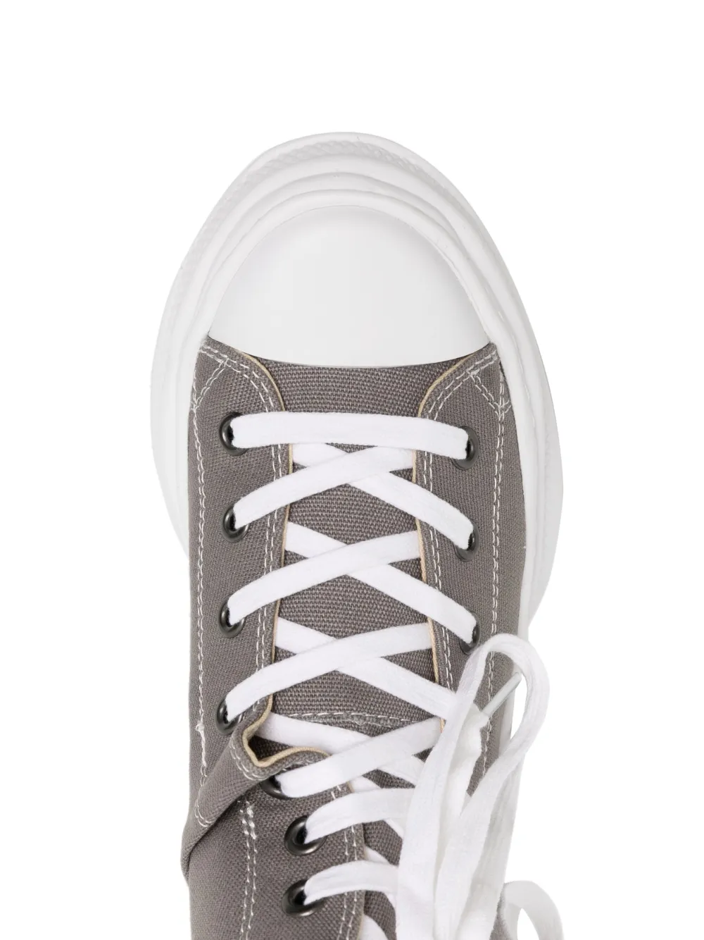 zip-up high-top sneakers