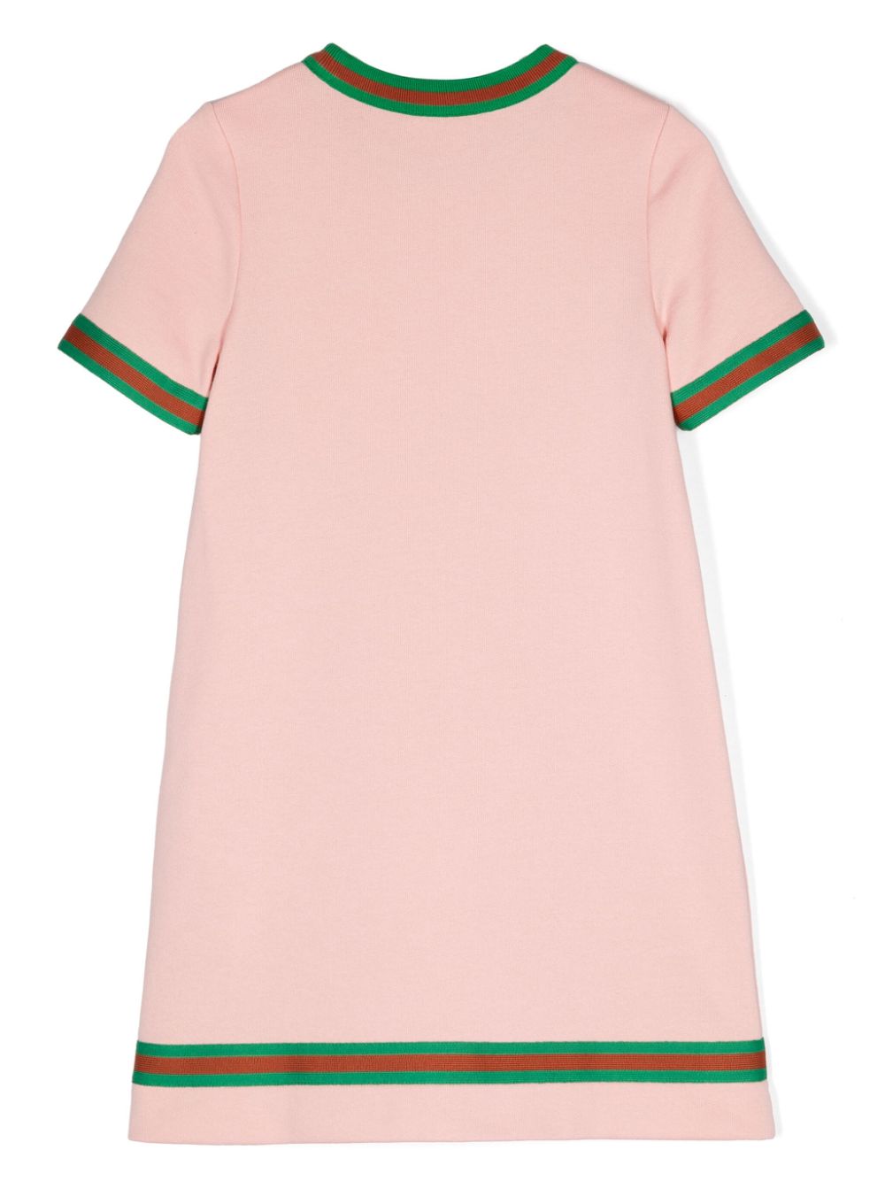 Gucci Kids Horsebit-embellished cotton dress - Pink