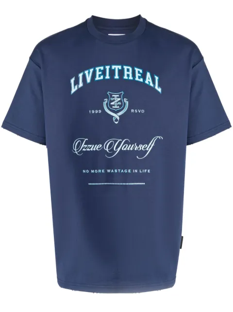 izzue playera con estampado gráfico
